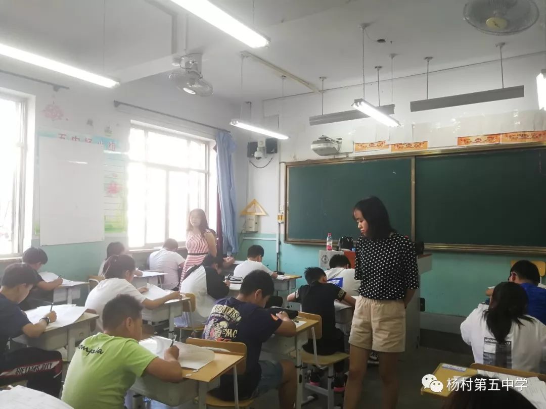 杨村五中麦秋抢收中