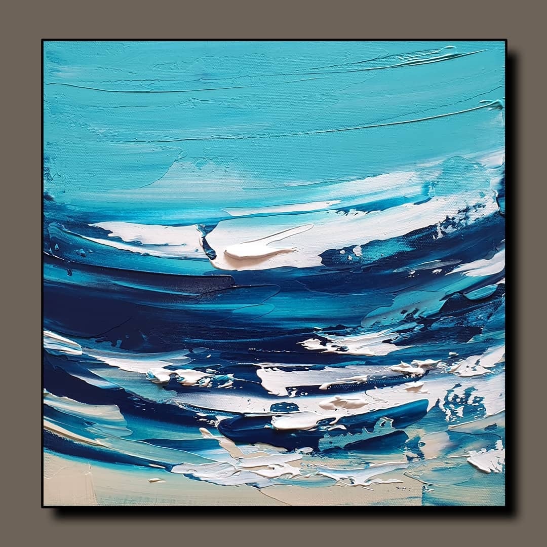 感受抽象油画之美感受画家对色彩的把控