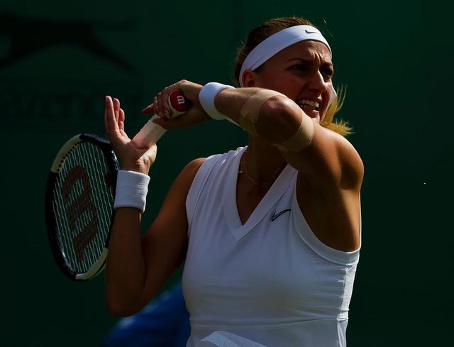 佩特拉科维托娃petrakvitova参加2019年温布尔登网球锦标赛