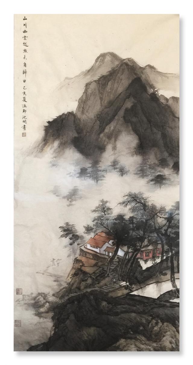 未赏春荫夏已浓画家沈明题画诗作品赏析