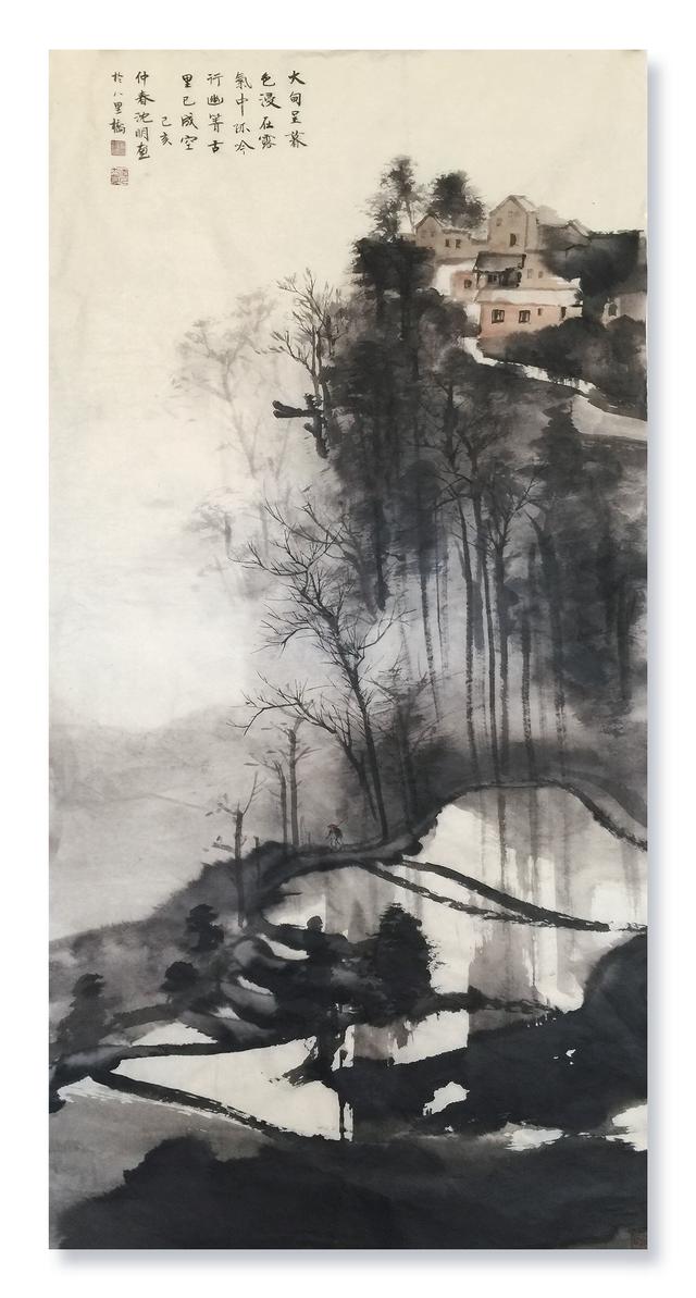 未赏春荫夏已浓画家沈明题画诗作品赏析