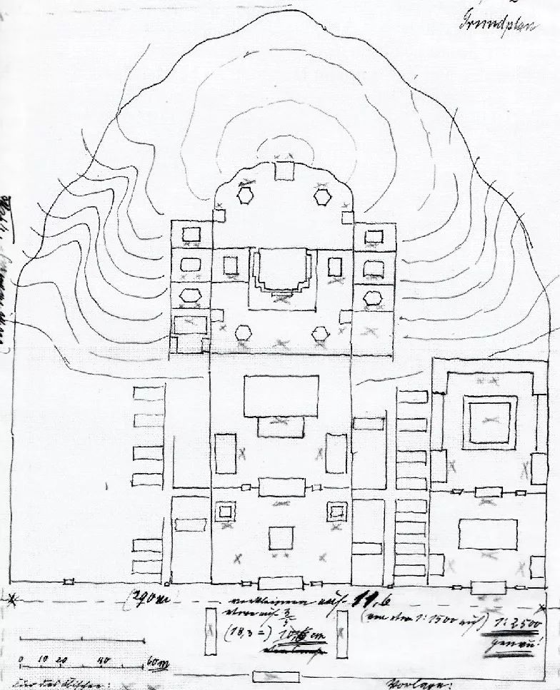 图v-01/普宁寺平面图 《宝塔ii》1900年义和团运动之后,开始有许多