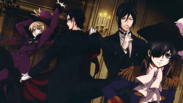 《黑执事》高清壁纸:图一塞巴斯酱不穿绅士装了,穿皮草扮大佬了