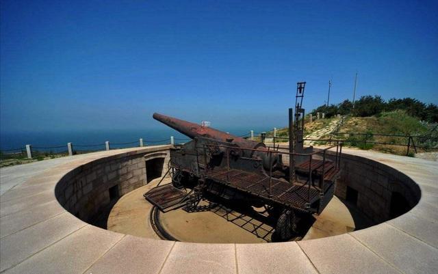 刘公岛上的德国克虏伯岸防炮