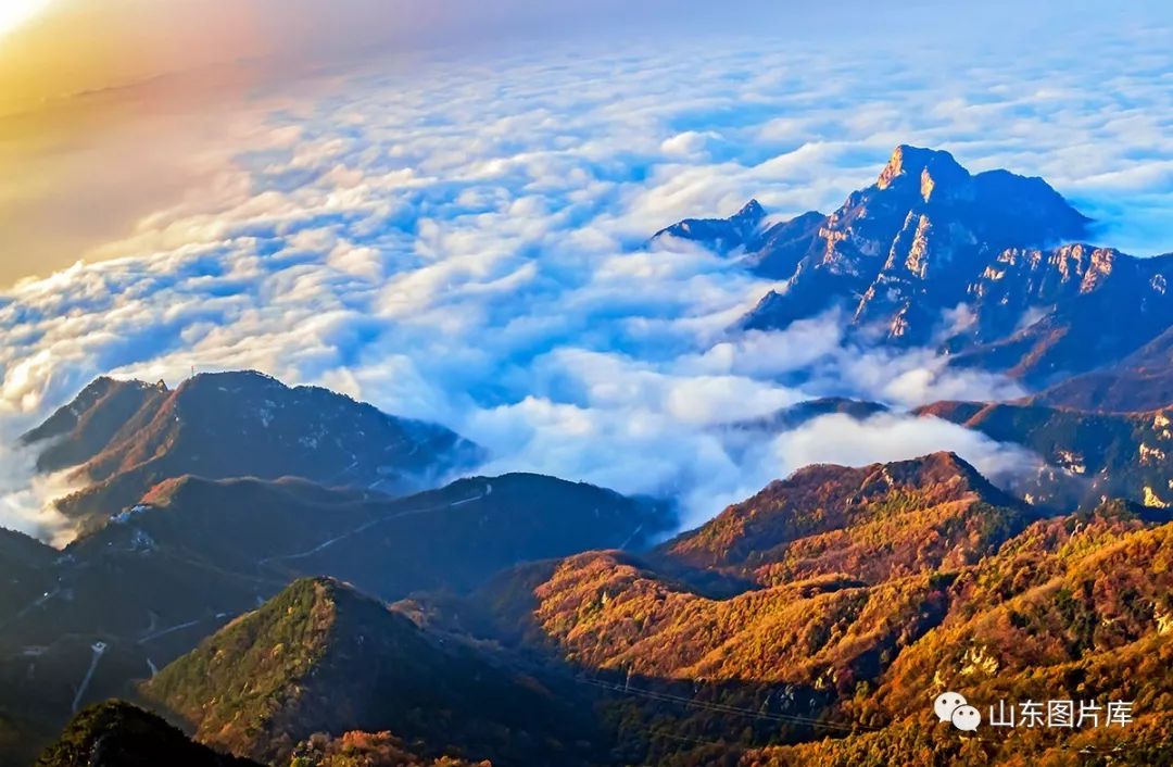 图说山东泰山云海如梦似幻宛若天上人间