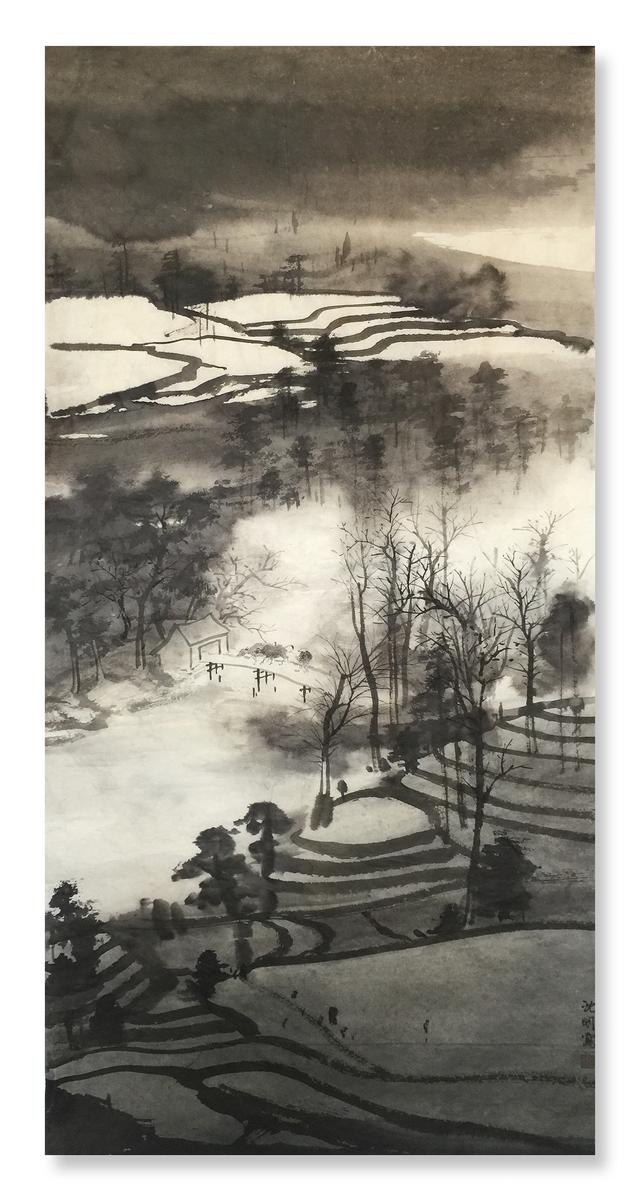未赏春荫夏已浓画家沈明题画诗作品赏析