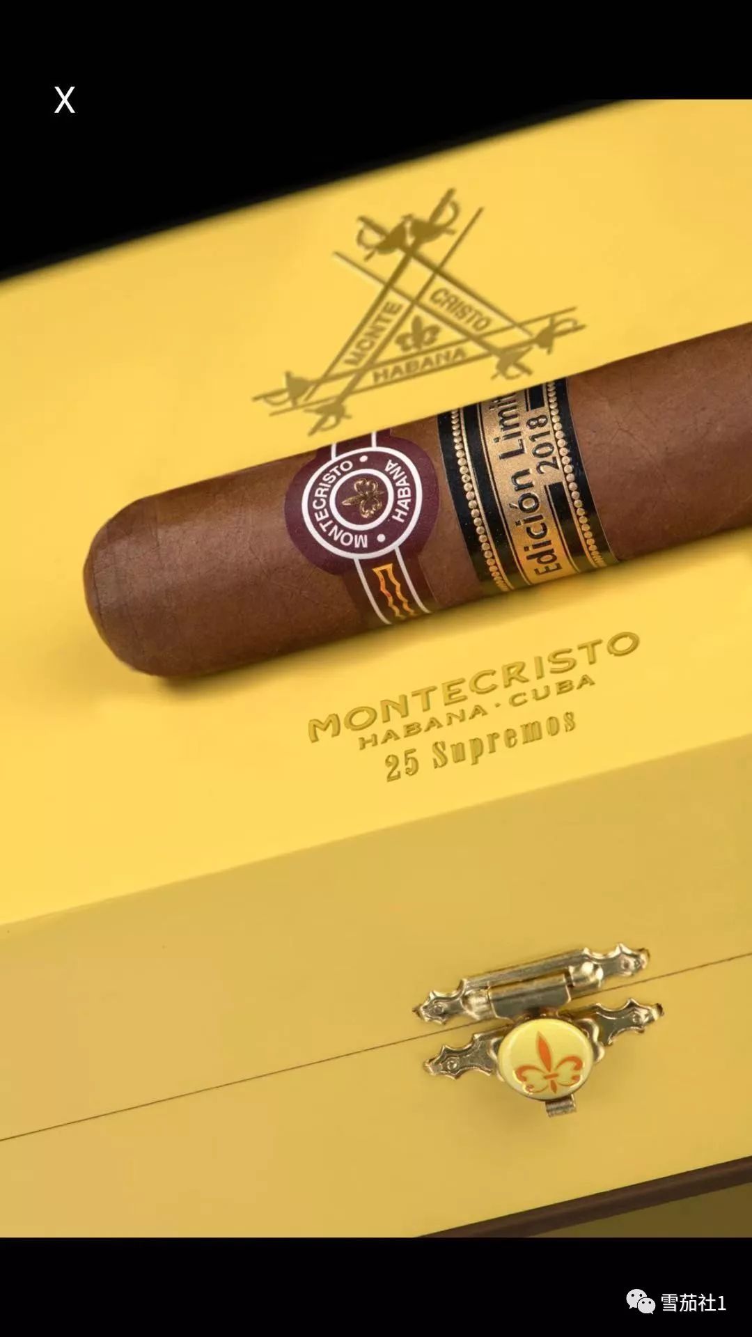 蒙特至尊限量版登陆市场2019年古巴限量版雪茄首款意大利发布