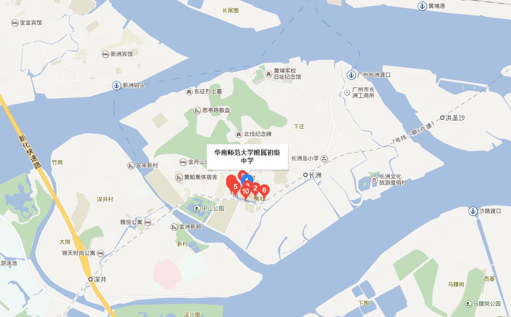 广州市黄埔军校地图图片