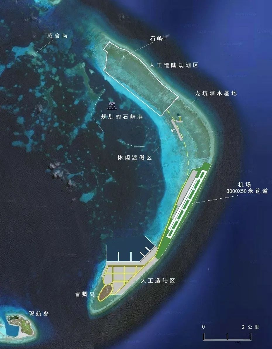 晋卿岛开发想象图三下一步,相比较赵述岛的码头和港池建设,晋卿岛还