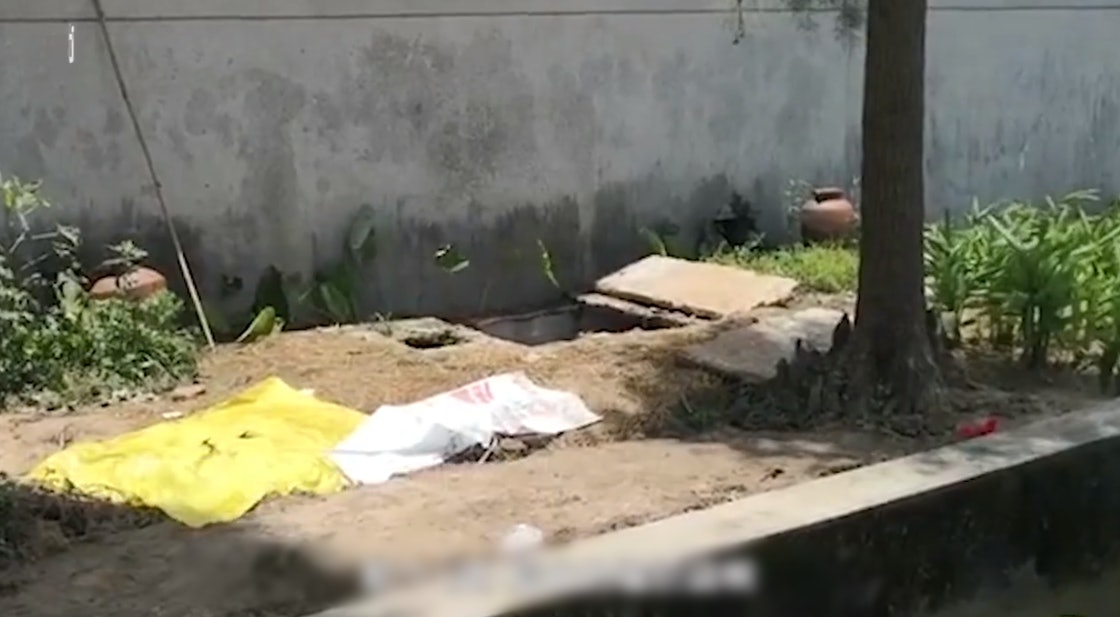 至周三(3日),开平警方在赤坎镇某废弃小学的厕所化粪池里捞起一个大型