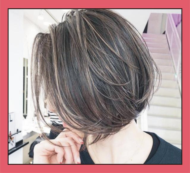 普通的波波头发型,只需这样染一下,瞬间让你的发型时尚又高级_颜色