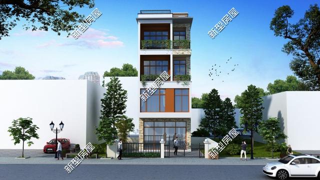 5米面宽占地99平这样建农村房临街的朋友羡慕坏了