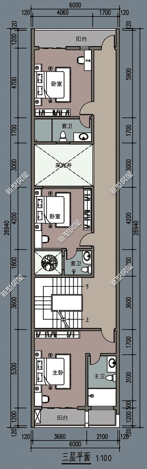 5米面宽占地99平这样建农村房,临街的朋友羡慕坏了