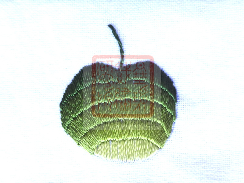 颜色过渡的基础针法——中国刺绣针法之戗针