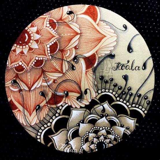 大s华仔的解压秘诀禅绕艺术zentangle缠绕的画自在的心