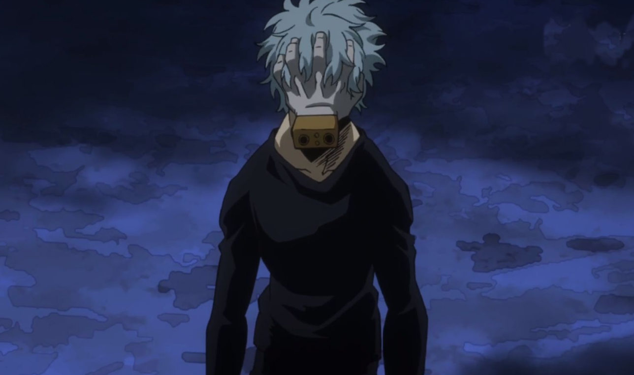 他把自己的能力给了绿谷出九,而后在死柄木吊在进行恐怖袭击活动时