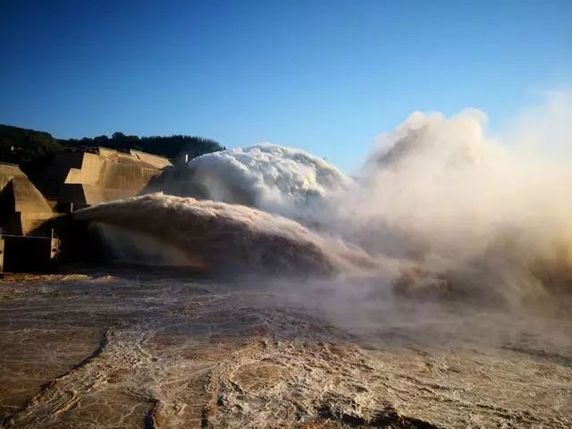 洛陽初夏的盛宴小浪底排水調沙洩洪黃河之水天上來