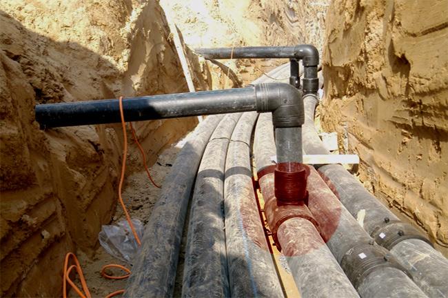 钢丝网骨架复合pe管工作压力16公斤20公斤连接可靠施工方便