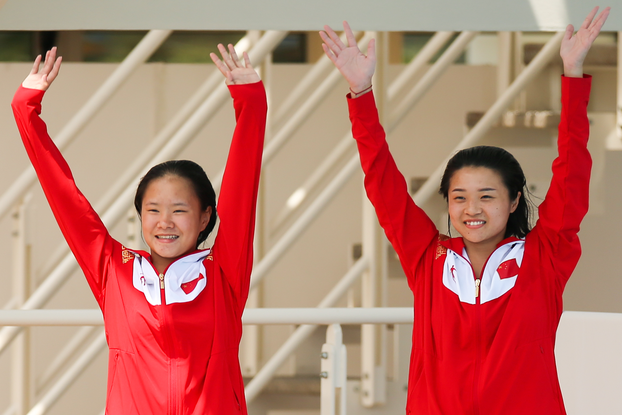 跳水—女子双人3米板决赛:中国组合获得银牌_沈怡