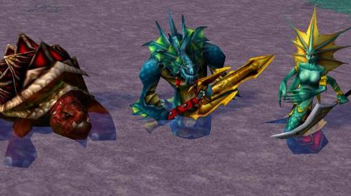 部队的减员非常快,娜迦中有些单位的数据强度都可以当做一个英雄单位