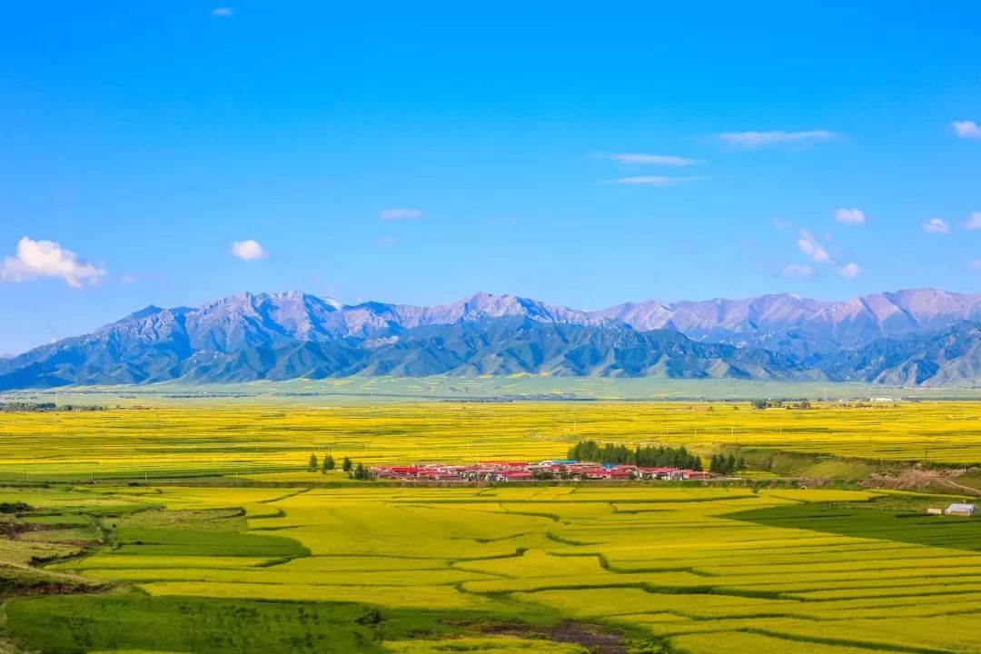雨后甘肃山川秀美陇原大地尽披绿装