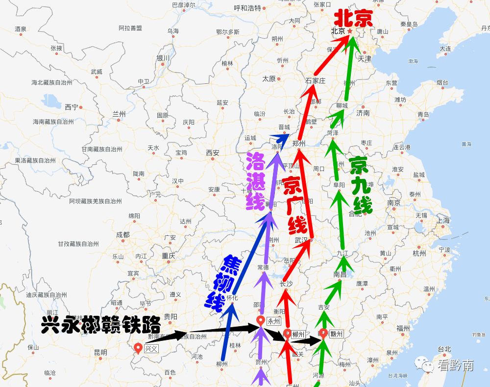 兴永郴赣铁路是沟通京九线,京广线,焦柳线,洛湛线等铁路干线的重要