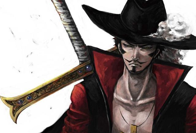 鹰眼跟罗杰相似,凭借一柄武器打遍天下无敌手,鹰眼所使用的黑刀夜是