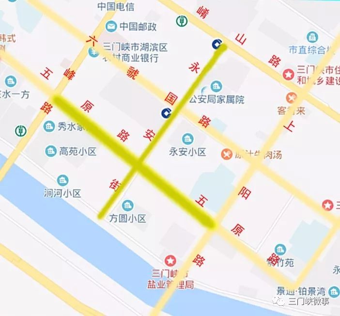 三门峡市区交通路线图图片