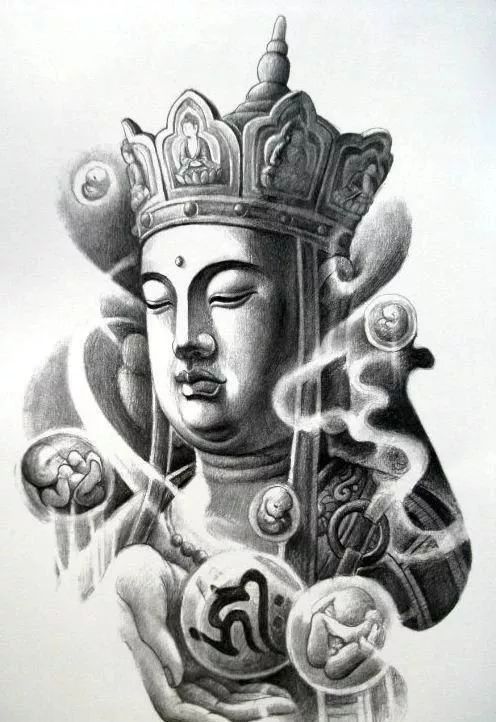 纹身素材 | 佛教_刺青