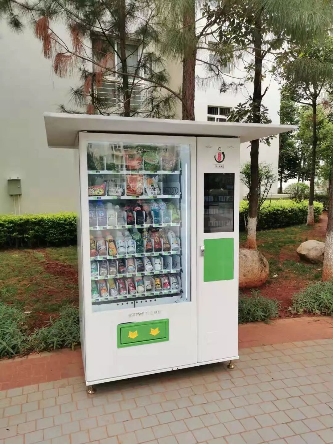 洋气了自动贩卖机落户玉溪二小区