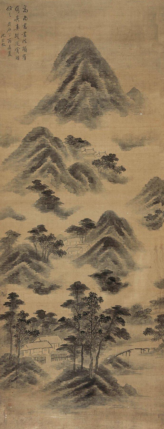 清 沈宗敬山水画作品集