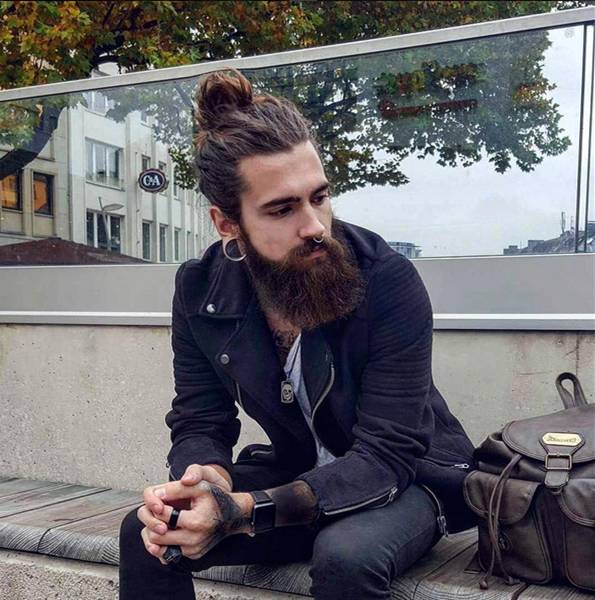 男性丸子头,真的是潮到爆