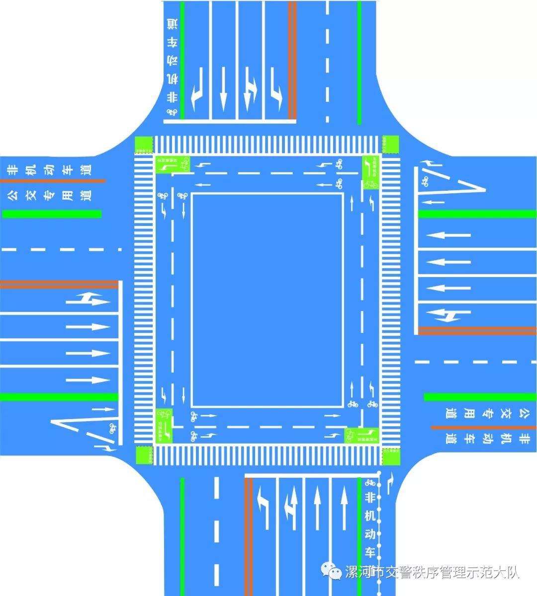 路口道路示意图指示图片