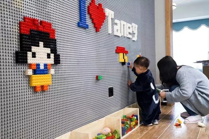 满屏的乐高墙,只想陪你一起长大~关于这个家小区名称/广润翰城装修