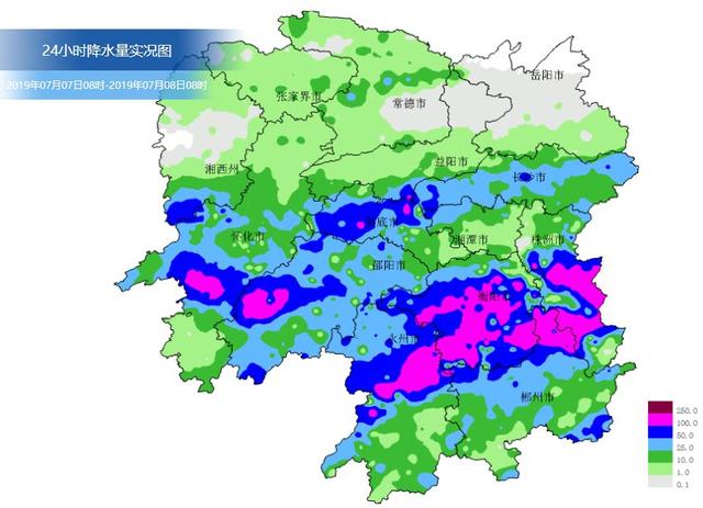 今晨湖南發佈暴雨橙色預警 昨天(7日)開啟的一輪強降雨來勢洶洶,實況