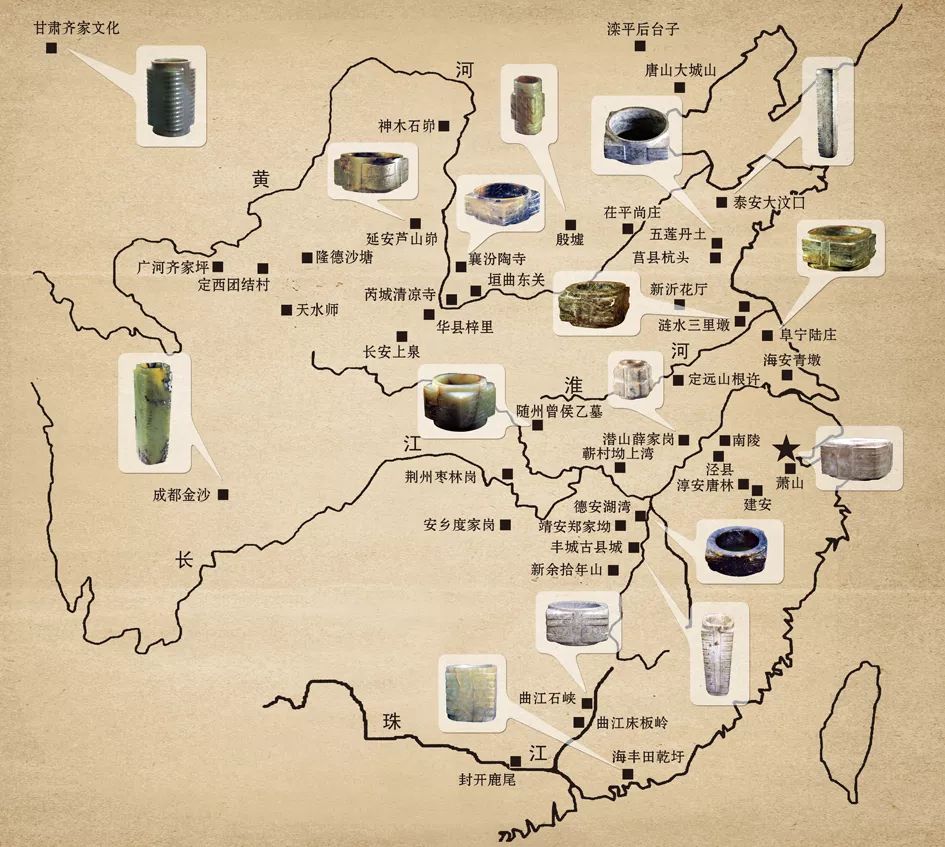 新石器时代文化地图图片