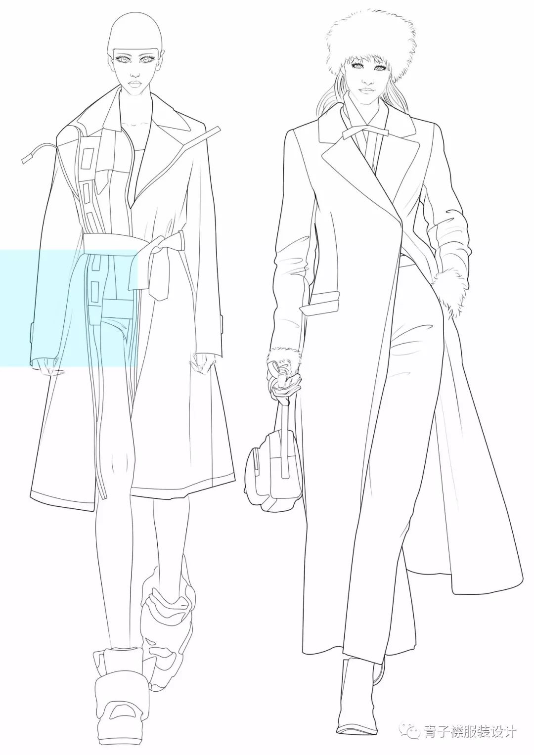 【电脑绘图基础技法ps 数位板之线稿绘制】讲师课堂示范习作电脑绘图