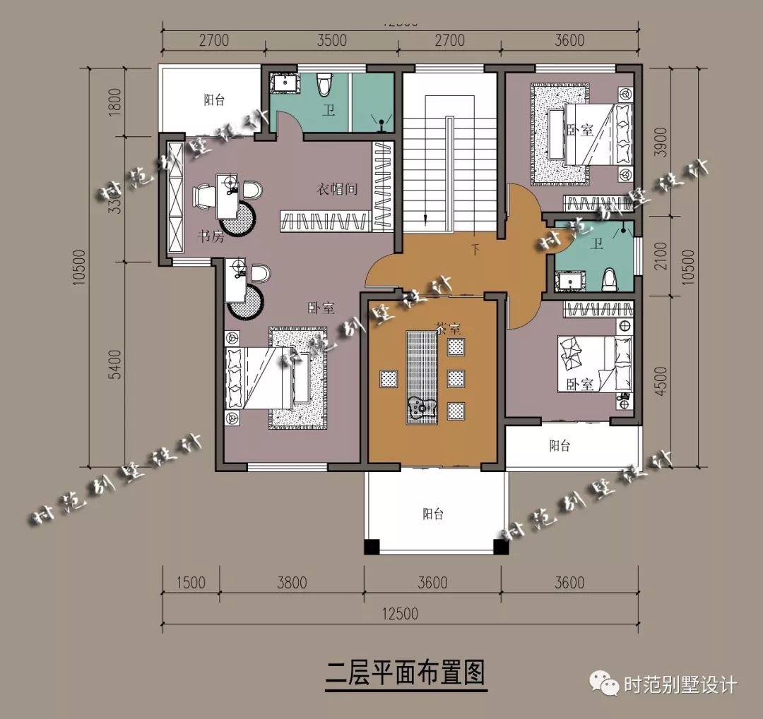 帶閣樓10x12米三層新中式農村別墅,6室2廳,30萬建成適合自建