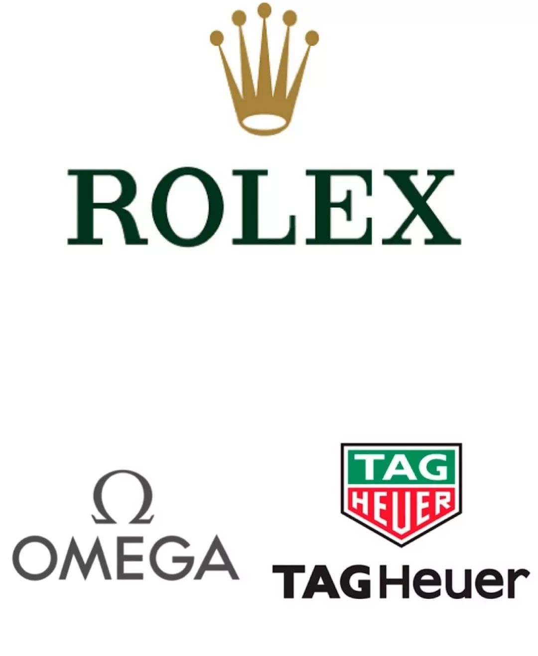多数人都知道一些主要的品牌比如rolex