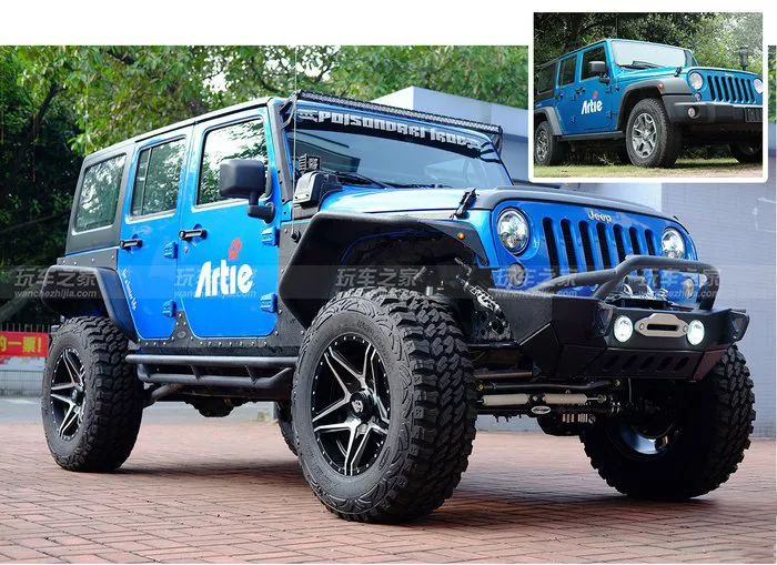 这是天蝎部落提供的这辆木马人改装前后的对比,据了解,车主在购买了