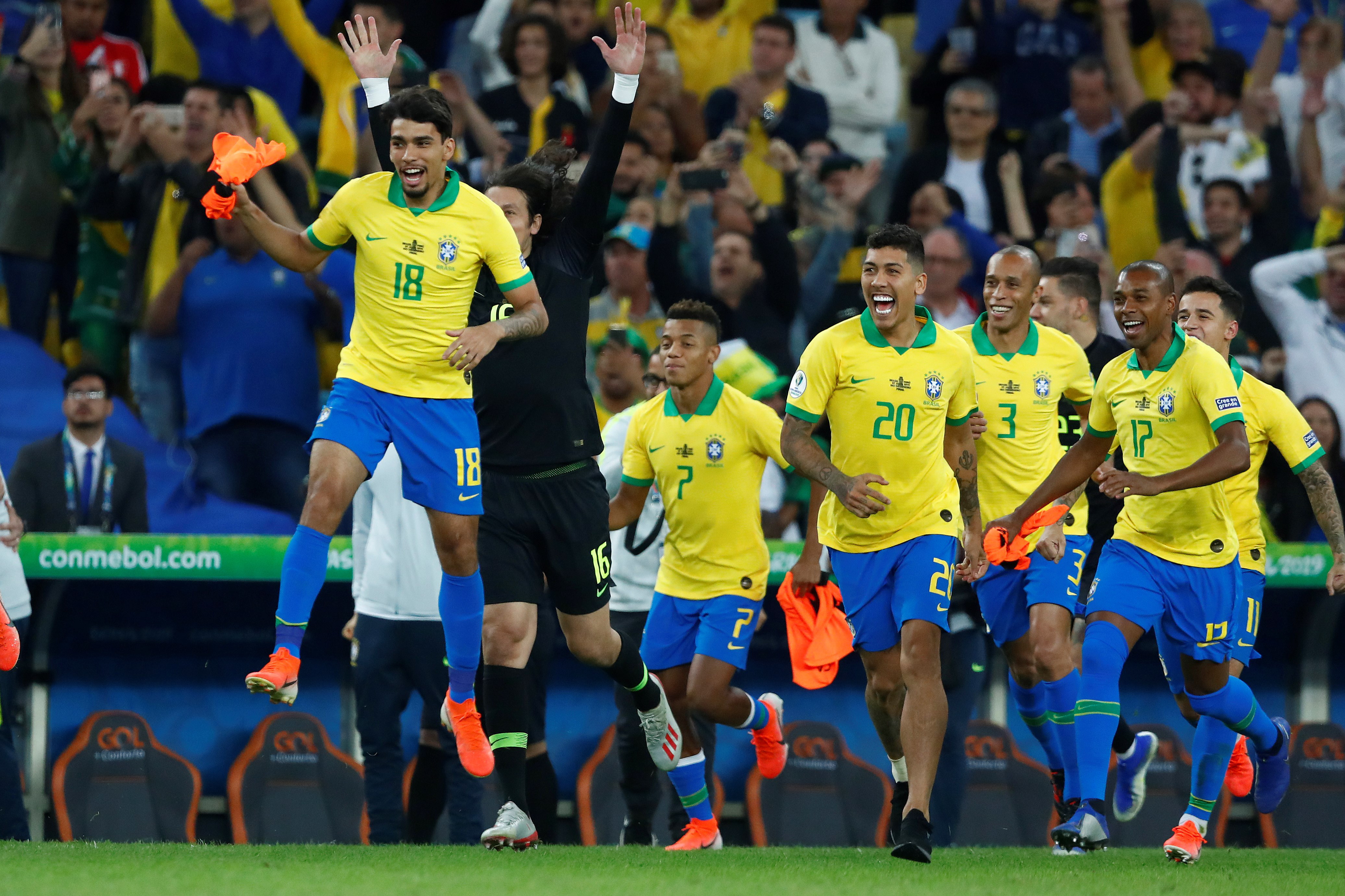 足球美洲杯巴西队夺冠