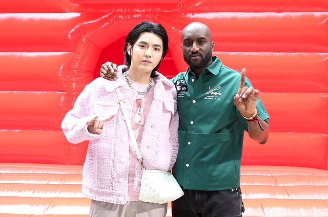 路易威登品牌代言人吴亦凡与设计师virgil abloh聚奢网南山店路易威登