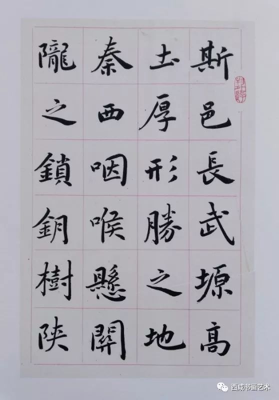 欣赏李林楷书长武赋册页欣赏