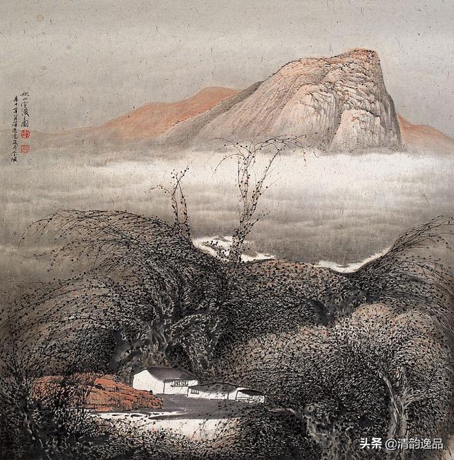 当代著名画家薛亮细笔山水画作品欣赏