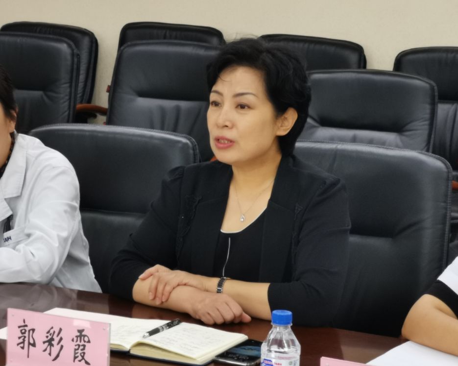 欢迎仪式由郭彩霞副院长致欢迎辞,她代表医院对康复专科护士的到来