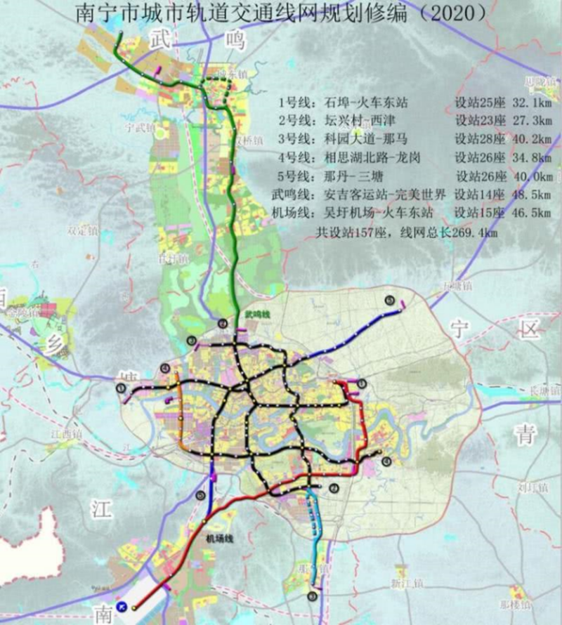 武鸣轻轨线路规划图图片