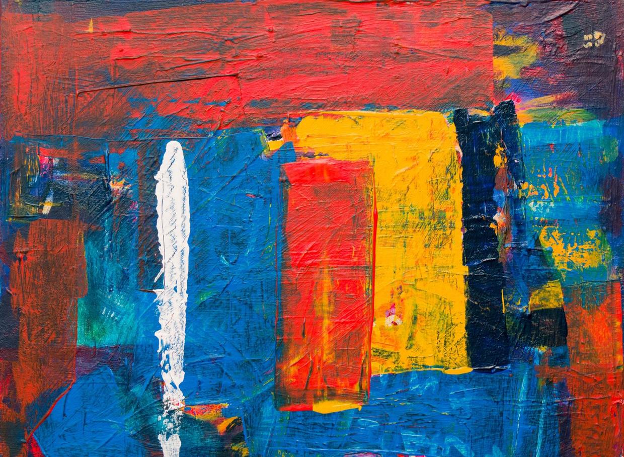 ppt素材70幅油画的抽象涂鸦背景图片