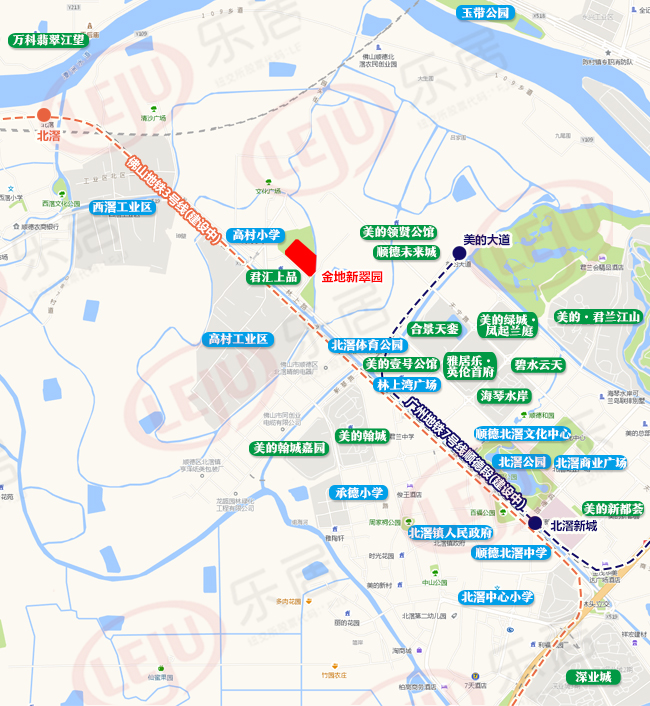 总计874户金地北滘首子规划出炉备案名为金地新翠园