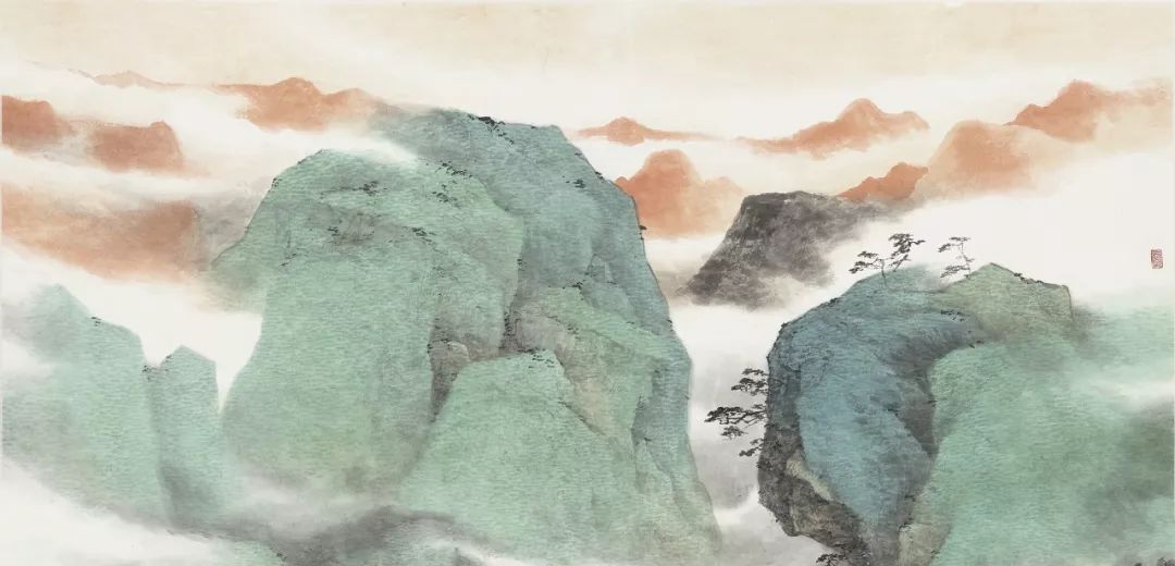 什么是"空山不见人,但闻人语响"?看乐震文怎么画