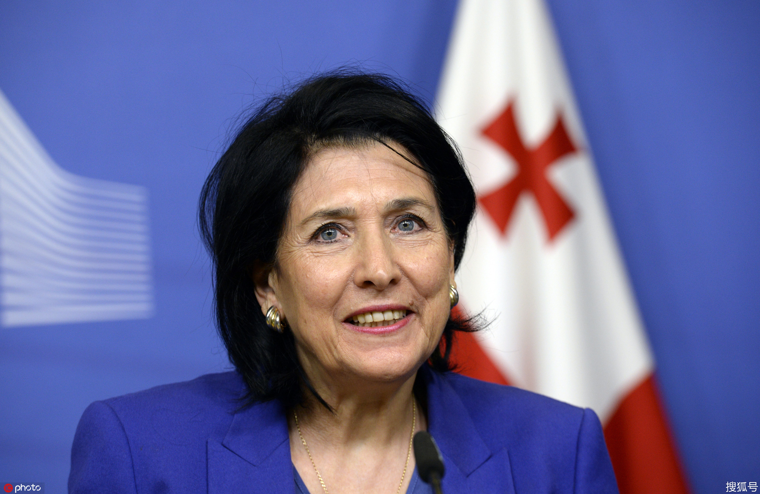 1/ 12 当地时间2019年7月7日,格鲁吉亚一名电视节目主持人用俄语侮辱